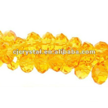 Emerald Yellow Rondelle Beads Wholesales